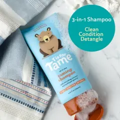 T is for Tame - 3-in-1 Baby Shampoo, Tear-Free, Cleanses, Conditions, Detangles with Plant-Based Ingredients, Frizz-Control, 6.76 fl oz