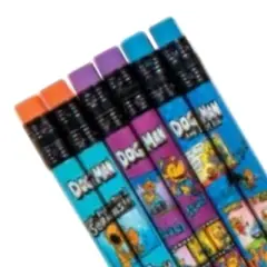 Dog Man Themed Pencils (12 Pack) - Comic Book Designs, #2 HB Lead