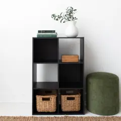 35.43" Langdrew 6 Cube Organizer Black - Signature Design by Ashley