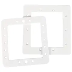 Swim Central 8.25" White Hydrotools Swimming Pool Skimmer Face Plate and Butterfly Gasket