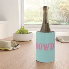 socoart HOWDY blue pink Wine Chiller - Deny Designs