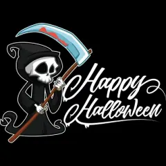 Junior's Design By Humans HAPPY HALLOWEEN - Special Edition By wedenote T-Shirt