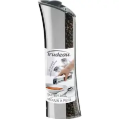Trudeau 8" Graviti Plus Pepper Mill Chrome Finish