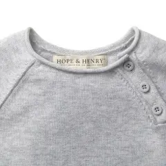 Hope & Henry Baby Raglan Sweater Romper