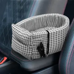 Unique Bargains Plaid Style Dog Car Seat