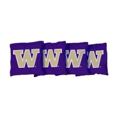NCAA Washington Huskies Corn-Filled Cornhole Bags Purple - 4pk