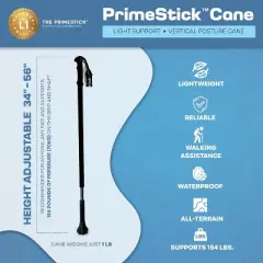 Hachikiko PrimeStick Stable Anti Slip Lightweight Walking Aid, Multi-functional for All Terrains