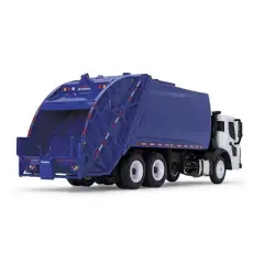 First Gear 1/87 White Mack LR with Blue McNeilus Meridian Rear Loader Garbage Truck 80-0352