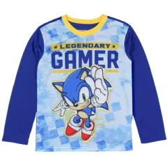 Sonic The Hedgehog Pajamas Boys Legendary Gamer Two Piece Kids Pajama Set