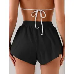 Eomenie Swim Shorts for Women Tummy Control Boy Shorts High Waisted Bathing Suit Bottom with Built-in Panty