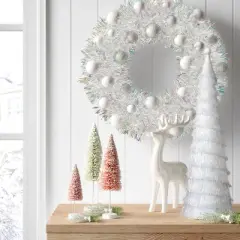 18" Christmas Tinsel Tree Decor Iridescent - Wondershop&trade;