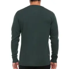 Minus33 Merino Wool Midweight - Men's Long Sleeve Henley 100% Merino Wool Forest Green L