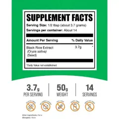 BulkSupplements Black Rice Extract Powder
