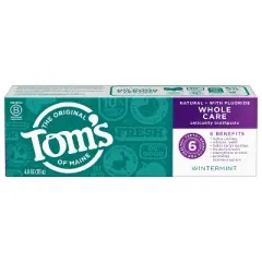 Tom's of Maine Whole Care Wintermint Toothpaste - 3pk/4oz