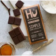 Hu Simple Dark Chocolate 70% Cacao Candy - 2.1oz