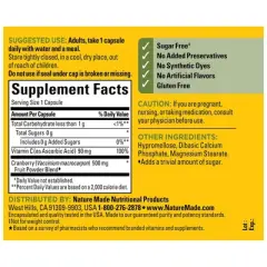 Nature Made Cranberry 500mg Capsules - 60ct