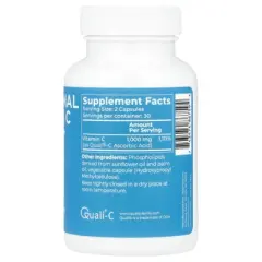 BodyBio Liposomal Vitamin C, 60 Capsules (500 mg per Capsule)