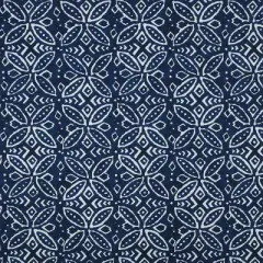 2pk Merida Indigo Wrought Iron Outdoor Seat Cushions Blue - Pillow Perfect