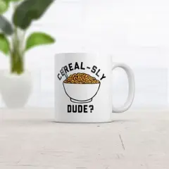 Crazy Dog Cerealsly Dude Mug Funny Sarcastic Food Graphic Novelty Coffee Cup-11oz
