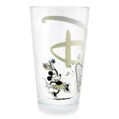 Disney 100 Years of Wonder Glitter Pint Glass | Holds 16 Ounces