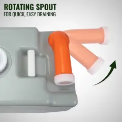 Hike Crew RV Water Tank, Portable RV Waste Holding Tank W/Metal Handle