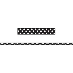 Ashley Productions&reg; Mini Magnetic Magi-Strips, B/W Dots, 24 Feet Per Pack, 6 Packs