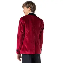 OppoSuits Deluxe Teen Boys Blazer - Dinner Jacket - Burgundy - Red