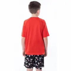 Peanuts Boys' Joe Cool Snoopy Pajamas Shirt And Shorts Sleepwear Set