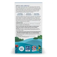 Nordic Naturals Arctic CLO - All Natural Cod Liver Oil Soft Gels, Lemon Flavor