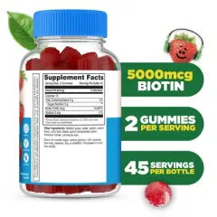 Lifeable - Sugar Free - Biotin 5,000mcg - Kids - 90 Gummies