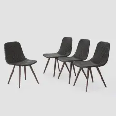 Gila 4pk Wicker Dining Chairs - Brown - Christopher Knight Home