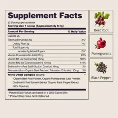 SNAP Heart Beets Dietary Supplements Powder - Mixed Berry - 8.8oz