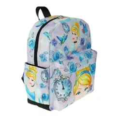 Disney Cinderella 12" Junior Deluxe Blue and Purple Polyester Backpack for Girls