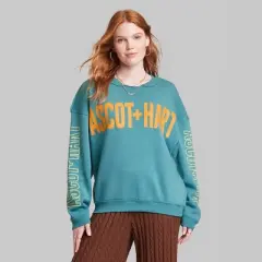 Women's Ascot + Hart Graphic Pullover Sweatshirt - Blue