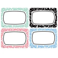 Teacher Created Resources&reg; Cool for School Name Tags/Labels, Multi-Pack, 3-1/2" x 2-1/2", 36 Per Pack, 6 Packs