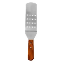 Norpro Stainless Steel Jumbo Slotted Spatula with Mahogany Handle, 12-Inch