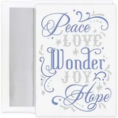 Love Wonder Joy Holiday Cards and Envelopes