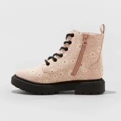 Girls' Kayden Floral Print Lug Sole Lace-Up Zipper Boots - art class&trade;