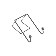 Fellowes Wire Partition Additions Plastic Double Coat Hook Black (75510) 423889