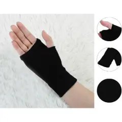 Allegra K Women's Acrylic Fingerless Thumb Hole Fall Wear Gloves 1 Pair