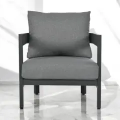 Mshliw Outdoor Seating Set with Cushions Patio Furniture Sets&ndash; Iron Chairs, Plastic Wood Table, Ideal for Patios, Gardens, and Poolside