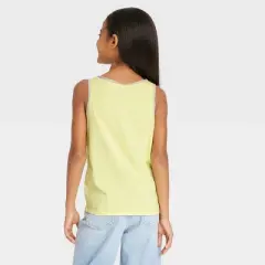 Girls' Nickelodeon That Girl Lay Lay Tie-Front Tank Top - Lime Green