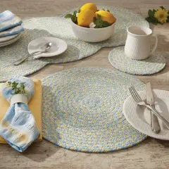 Park Designs Cozy Cottage Braided Table Runner 15" X 34"