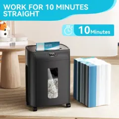 Dexmalle Crosscut&nbsp;Paper Shredder for Home and Office,Black