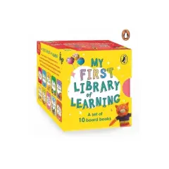 My First Library of Learning: Box Set, Complete Collection of 10 Early Learning Board Books for Super Kids, 0 to 3 Abc, Colours, Opposites, Numbers,