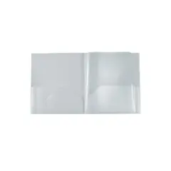 JAM Paper 10-Pocket Heavy Duty Folders Clear 2/Pack (389MP10clb) 389MP10CLB
