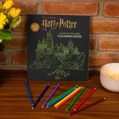 Harry Potter Glow in the Dark Coloring Book - by  Editors of Thunder Bay Press (Paperback)