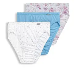 Jockey Womens Plus Size Elance French Cut 3 Pack Underwear Cuts 100% cotton