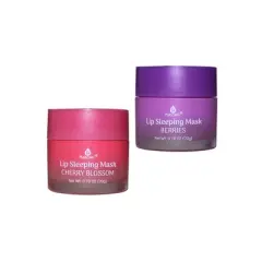 Pursonic Lip Sleeping Mask 2 Pack- Cherry Blossom & Berries