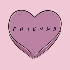 Girl's Friends Candy Heart Logo T-Shirt